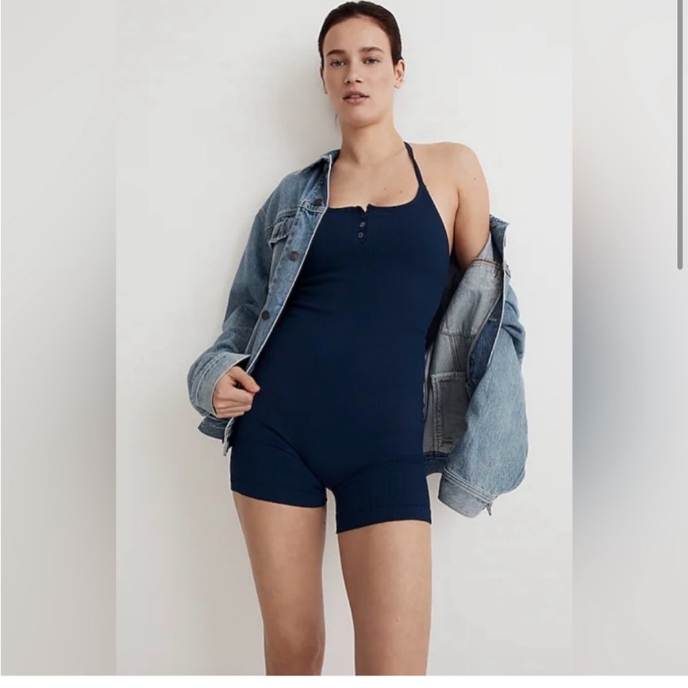 madewell halter romper